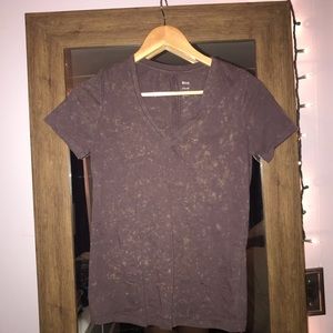 BDG tie dye purple and brown splattered tee